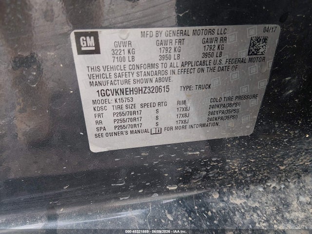 Chevrolet Silverado 1500 Wt 2017 1GCVKNEH9HZ320615 Image 9