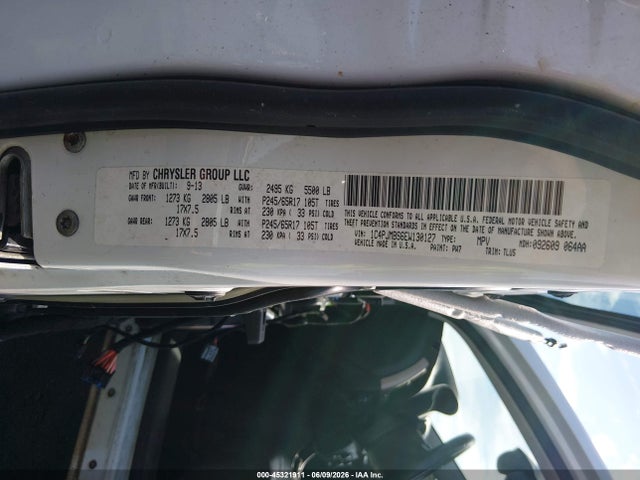 2014 Jeep Cherokee Trailhawk მანქანა იყიდება აუქციონზე, vin: 1C4PJMBS6EW130127, აუქციონის ნომერი: 45321911