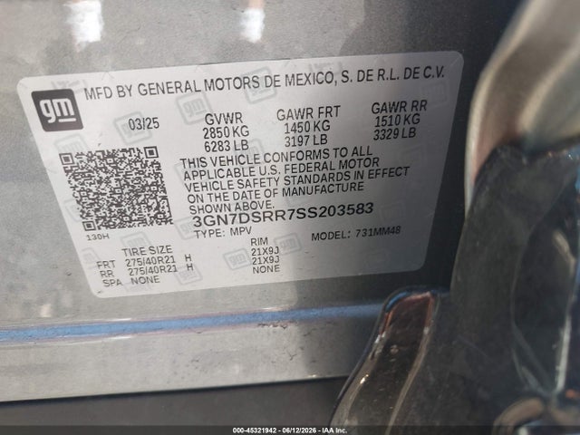 Chevrolet Equinox Ev Rs 2025 3GN7DSRR7SS203583 Image 9