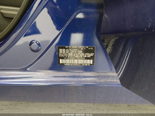 Продажа на аукционе авто 2026 Subaru Impreza Sport, vin: JF1GUAFC7T8213534, номер лота: 45321946