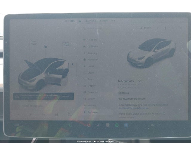 2023 Tesla Model Y Awd/long Range Dual Motor All-wheel Drive მანქანა იყიდება აუქციონზე, vin: 7SAYGDEE5PF607665, აუქციონის ნომერი: 45322027