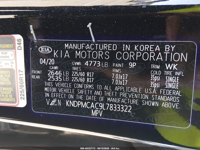 KIA Sportage Lx 2020 KNDPMCAC9L7833322 Image 9