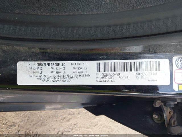 Aukcja sprzedaży 2012 Chrysler 200 Touring, vin: 1C3CCBBB5CN140314, numer aukcji: 45322393
