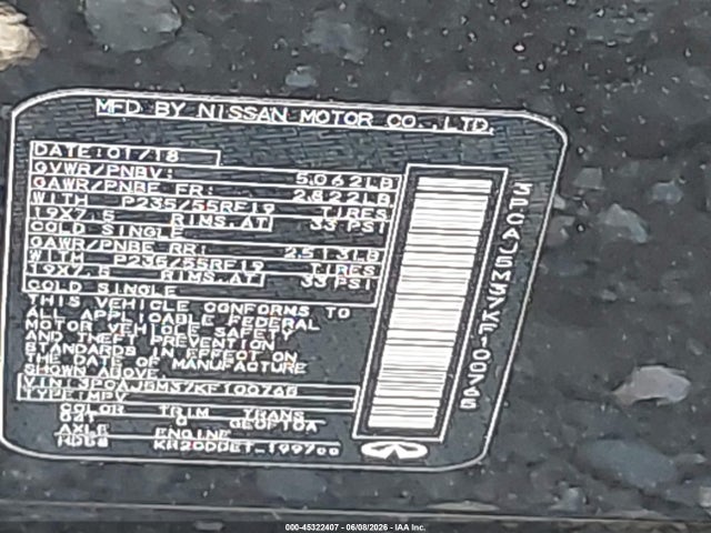 Продаж на аукціоні авто 2019 Infiniti Qx50 Essential, vin: 3PCAJ5M37KF100765, номер лоту: 45322407
