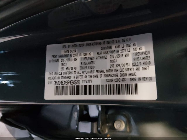 2024 Mazda Cx-30 2.5 S Carbon Edition მანქანა იყიდება აუქციონზე, vin: 3MVDMBCM8RM684546, აუქციონის ნომერი: 45322420