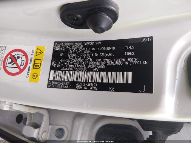 Продажа на аукционе авто 2017 Lexus Nx 200t, vin: JTJYARBZ1H2072080, номер лота: 45322484