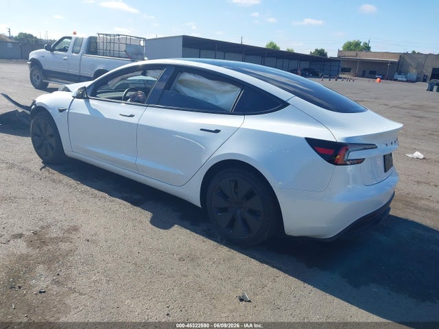 45322590 :رقم المزاد ، 5YJ3E1EA9SF026039 vin ، 2025 Tesla Model 3 Long Range Rear-wheel Drive/standard Rear-wheel Drive مزاد بيع