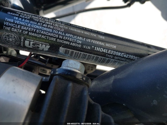 Auction sale of the 2019 Harley-davidson Xl883 N, vin: 1HD4LE239KC427030, lot number: 45322775