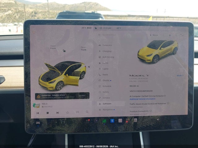 Продаж на аукціоні авто 2021 Tesla Model Y Long Range Dual Motor All-wheel Drive, vin: 5YJYGDEE4MF082218, номер лоту: 45322912