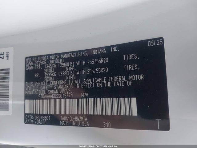 Lexus Tx 350 Premium 2025 5TDAAAA60SS015771 Image 9
