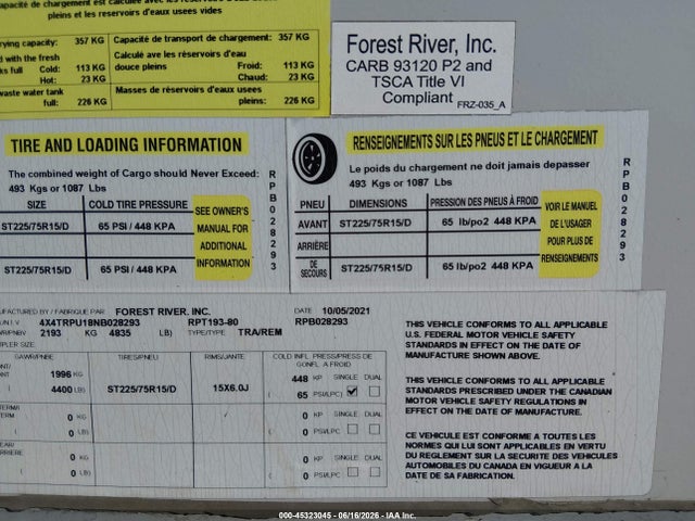 Forest River Other 2022 4X4TRPU18NB028293 Image 9