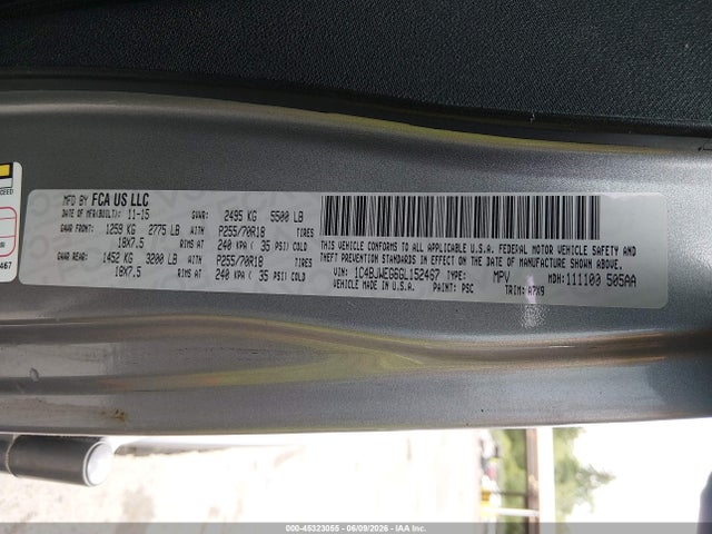 2016 Jeep Wrangler Unlimited Sahara მანქანა იყიდება აუქციონზე, vin: 1C4BJWEG6GL152467, აუქციონის ნომერი: 45323055
