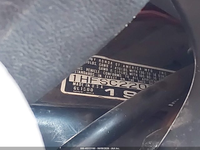 Aukcja sprzedaży 1988 Honda Gl1500, vin: 1HFSC2207JA008347, numer aukcji: 45323160