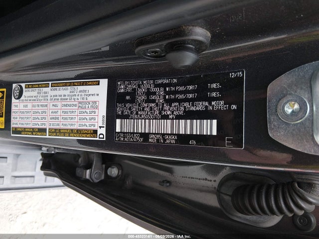 Aukcja sprzedaży 2016 Toyota 4runner, vin: JTEBU5JR5G5307101, numer aukcji: 45323161