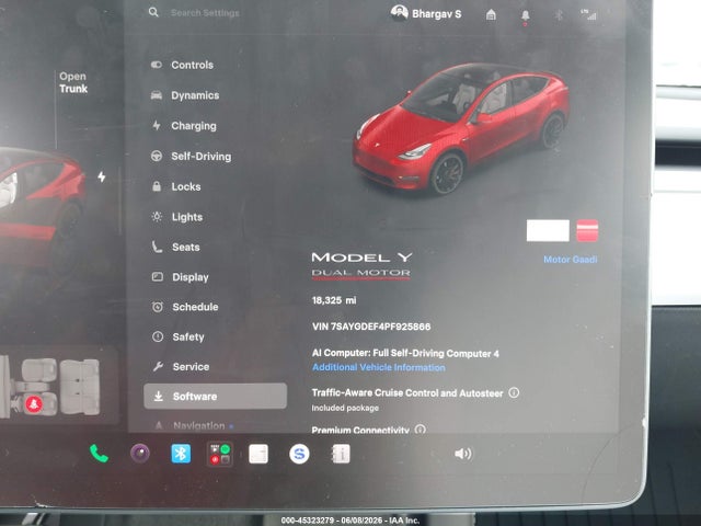 Aukcja sprzedaży 2023 Tesla Model Y Performance Dual Motor All-wheel Drive, vin: 7SAYGDEF4PF925866, numer aukcji: 45323279