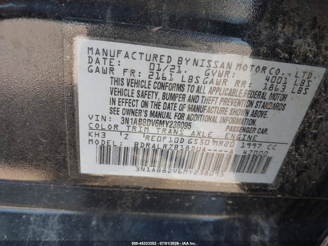 Nissan Sentra Sr Xtronic Cvt 2021 3N1AB8DV6MY238095 Image 9