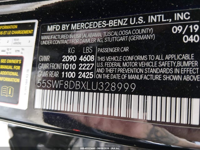 55SWF8DBXLU328999 Mercedes-Benz C 300