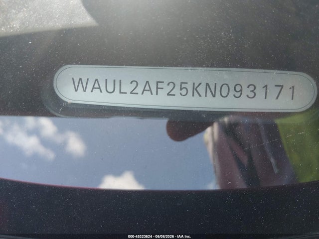 Aukcja sprzedaży 2019 Audi A6 55 Premium, vin: WAUL2AF25KN093171, numer aukcji: 45323624