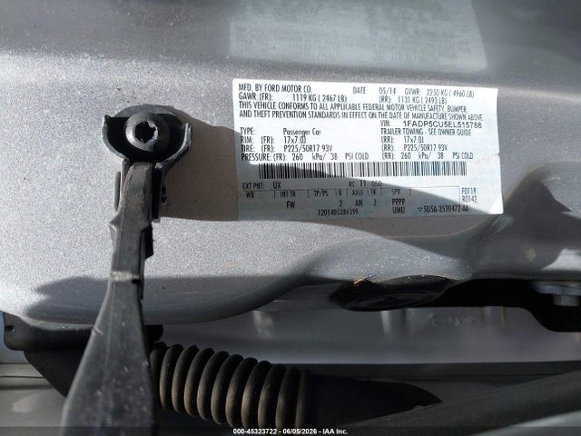 Aukcja sprzedaży 2014 Ford C-max Energi Sel, vin: 1FADP5CU5EL515788, numer aukcji: 45323722