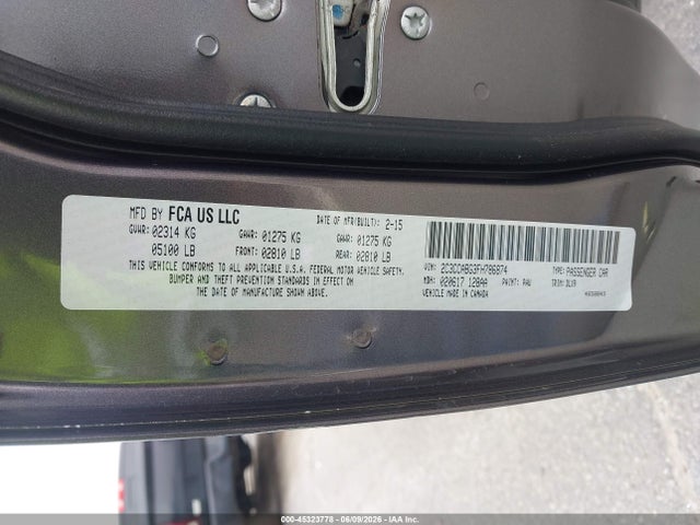 45323778 :رقم المزاد ، 2C3CCABG3FH786874 vin ، 2015 Chrysler 300 300s مزاد بيع