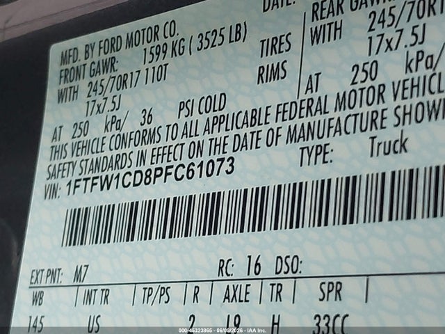 Ford F-150 Xlt 2023 1FTFW1CD8PFC61073 Image 9