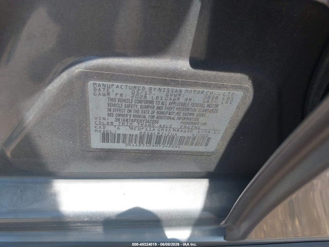 Продажа на аукционе авто 2017 Nissan Sentra Sr, vin: 3N1AB7APXHY342286, номер лота: 45324019