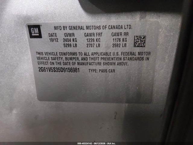 Продажа на аукционе авто 2013 Cadillac Xts Platinum, vin: 2G61V5S35D9156981, номер лота: 45324142