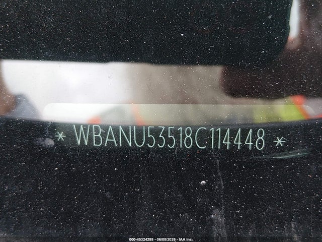 Aukcja sprzedaży 2008 Bmw 528i, vin: WBANU53518C114448, numer aukcji: 45324288