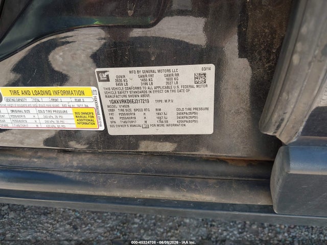GMC Acadia Slt-1 2014 1GKKVRKD6EJ317219 Image 9