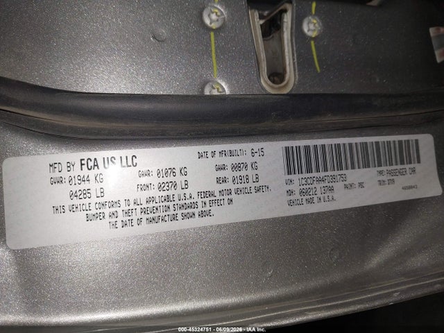 Dodge DART SE 2015 1C3CDFAA4FD391753 Image 9