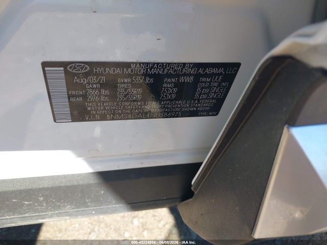 Hyundai Santa Fe Limited 2022 5NMS4DAL4NH386975 Image 9