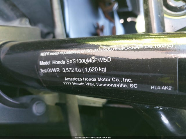 1HFVE049XP4701685 Honda Sxs1000 M3