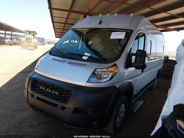 45325056 :رقم المزاد ، 3C6MRVUGXNE128991 vin ، 2023 Ram Promaster 3500 Window Van High Roof 159 Wb Ext مزاد بيع