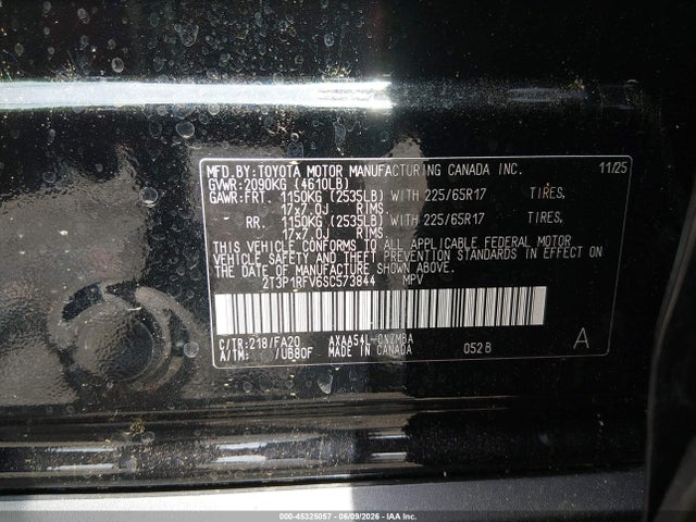 Toyota Rav4 Xle 2025 2T3P1RFV6SC573844 Image 9