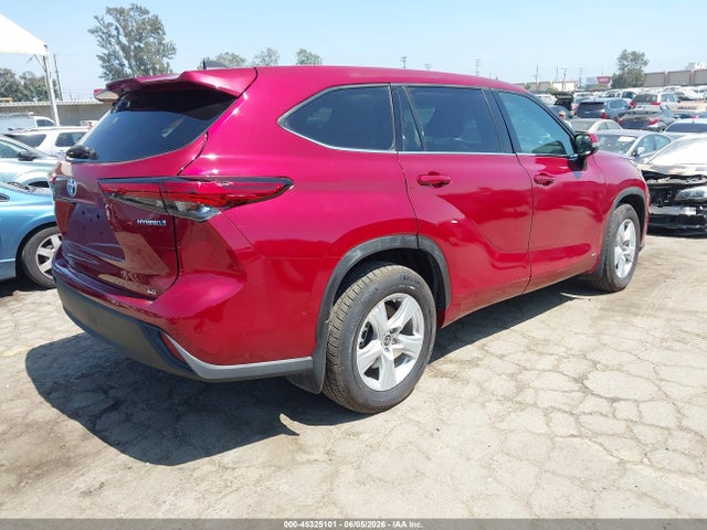 Aukcja sprzedaży 2022 Toyota Highlander Hybrid Le, vin: 5TDBBRCH4NS561024, numer aukcji: 45325101