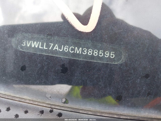 Aukcja sprzedaży 2012 Volkswagen Jetta 2.0l Tdi, vin: 3VWLL7AJ6CM388595, numer aukcji: 45325236