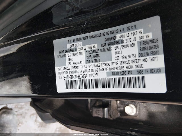 2024 Mazda Cx-30 2.5 S Select Sport მანქანა იყიდება აუქციონზე, vin: 3MVDMBBM7RM600458, აუქციონის ნომერი: 45325307