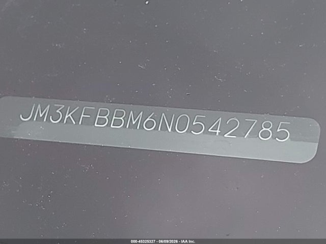 45325327 :رقم المزاد ، JM3KFBBM6N0542785 vin ، 2022 Mazda Cx-5 2.5 S Select مزاد بيع