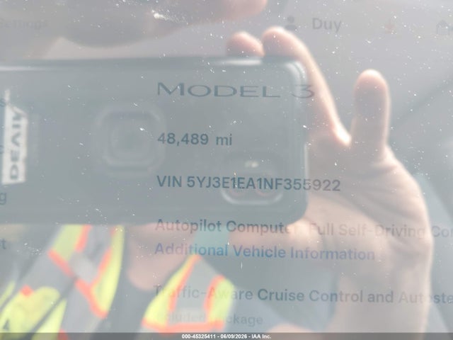 Tesla Model 3 Rear-wheel Drive 2022 5YJ3E1EA1NF355922 Image 15