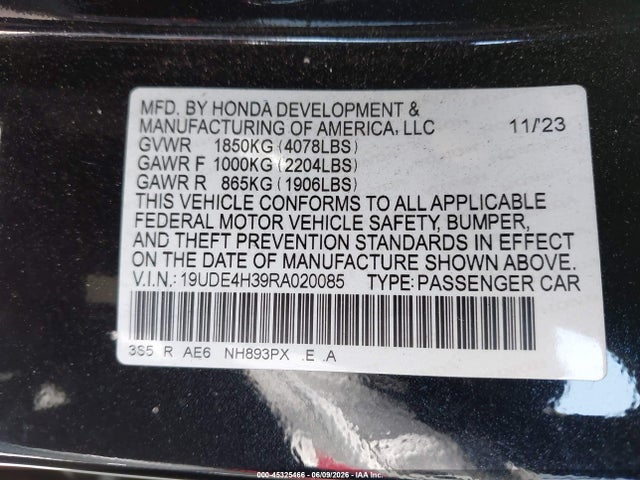 Acura Integra A-spec 2024 19UDE4H39RA020085 Image 9
