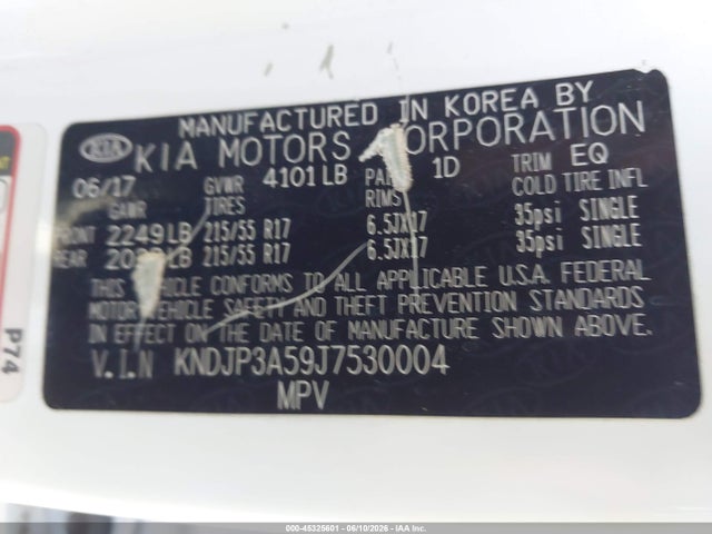 Aukcja sprzedaży 2018 Kia Soul +, vin: KNDJP3A59J7530004, numer aukcji: 45325601