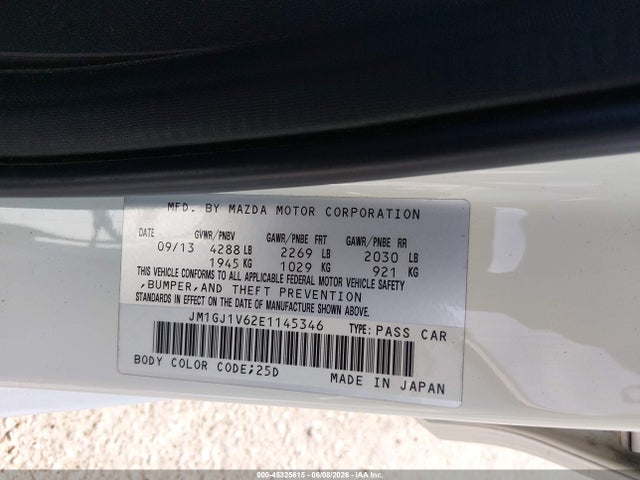Mazda Mazda6 I Touring 2014 JM1GJ1V62E1145346 Image 9