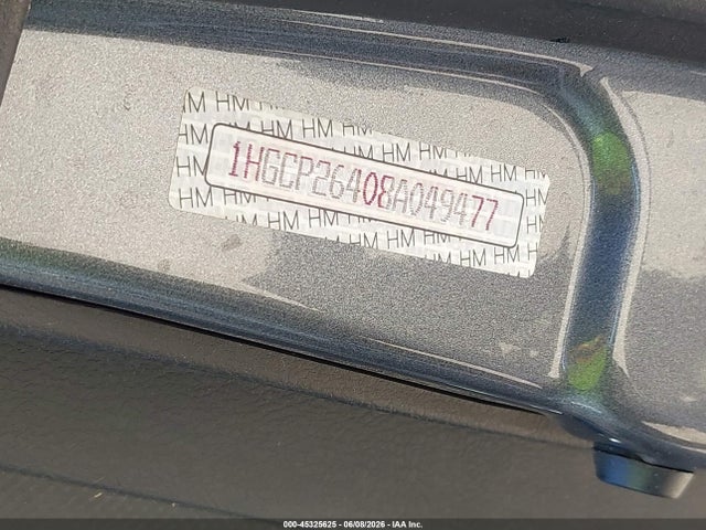 Продажа на аукционе авто 2008 Honda Accord 2.4 Lx-p, vin: 1HGCP26408A049477, номер лота: 45325625