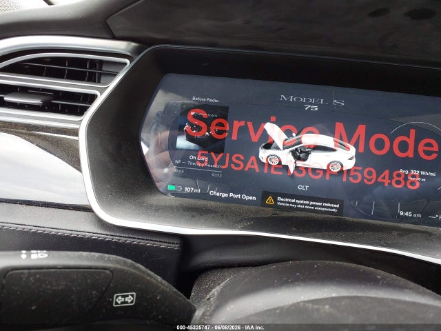 45325747 :رقم المزاد ، 5YJSA1E13GF159488 vin ، 2016 Tesla Model S 60/70/75/85 مزاد بيع