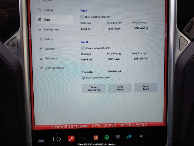 Tesla Model S 60/70/75/85 2016 5YJSA1E13GF159488 Image 7