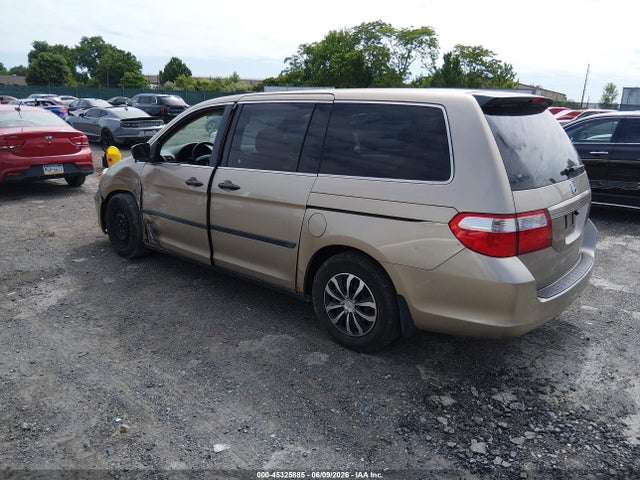 2006 Honda Odyssey Lx მანქანა იყიდება აუქციონზე, vin: 5FNRL38286B122458, აუქციონის ნომერი: 45325885