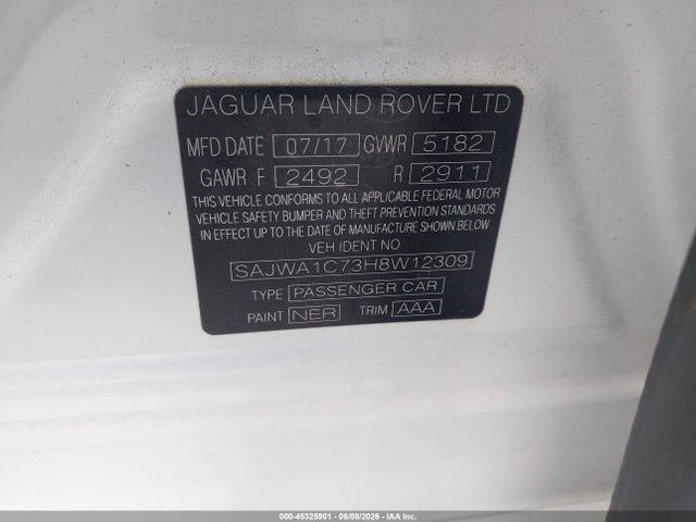 SAJWA1C73H8W12309 Jaguar Xj R-sport