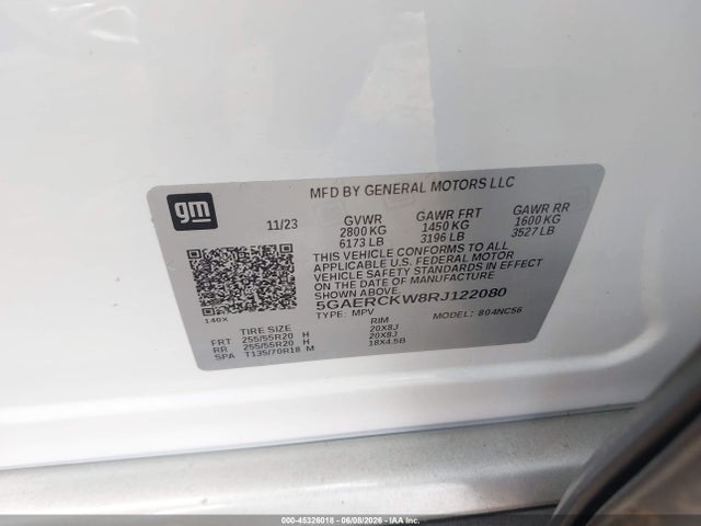 Продаж на аукціоні авто 2024 Buick Enclave Premium Fwd, vin: 5GAERCKW8RJ122080, номер лоту: 45326018
