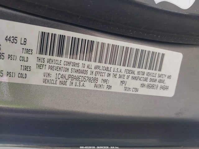 Jeep Patriot Sport 2014 1C4NJPBA0ED570209 Image 9