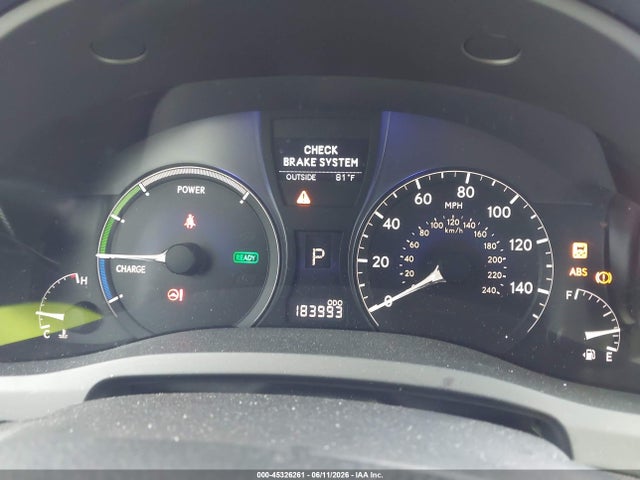 2011 Lexus Rx 450h მანქანა იყიდება აუქციონზე, vin: JTJZB1BA2B2405598, აუქციონის ნომერი: 45326261
